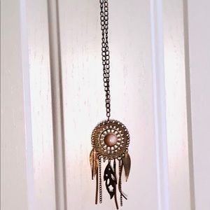 Gold Feather Necklace
